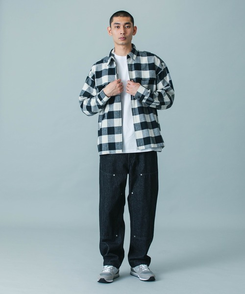 SILAS（サイラス）の「CHECK SHIRT（シャツ/ブラウス・メンズ・ホワイト/オレンジ/ネイビー・M/L）」の10枚目の写真