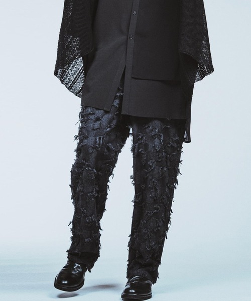 NO ID.（ノーアイディ）の「【NO ID.】Patchwork Denim Easy Wide Pants / パッチワーク デニム イージー ワイド パンツ（デニムパンツ・メンズ・ブラック/ブルー系その他4/インディゴブルー・1/2）」の5枚目の写真