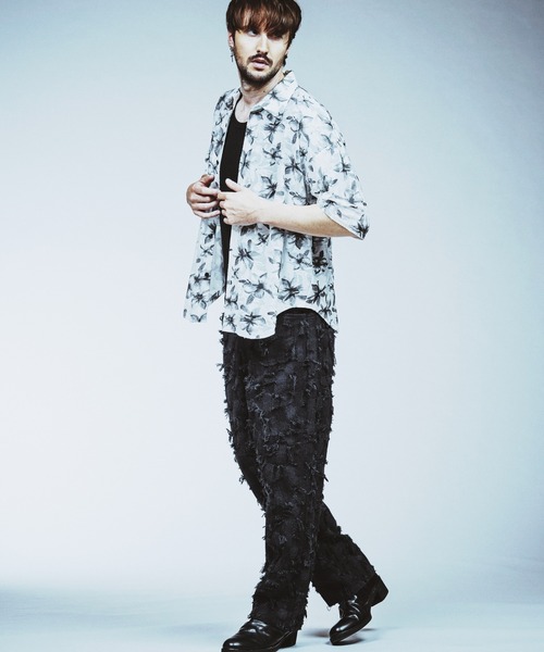 NO ID.（ノーアイディ）の「【NO ID.】Patchwork Denim Easy Wide Pants / パッチワーク デニム イージー ワイド パンツ（デニムパンツ・メンズ・ブラック/ブルー系その他4/インディゴブルー・1/2）」の15枚目の写真