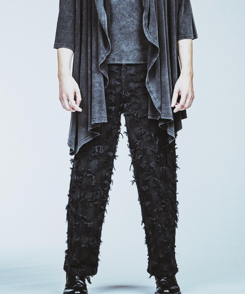 NO ID.（ノーアイディ）の「【NO ID.】Patchwork Denim Easy Wide Pants / パッチワーク デニム イージー ワイド パンツ（デニムパンツ・メンズ・ブラック/ブルー系その他4/インディゴブルー・1/2）」の19枚目の写真