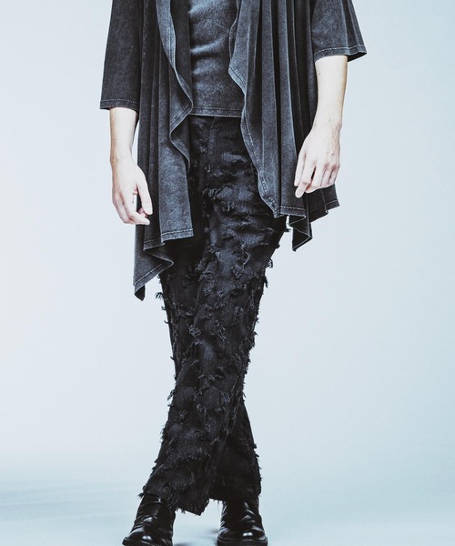 NO ID.（ノーアイディ）の「【NO ID.】Patchwork Denim Easy Wide Pants / パッチワーク デニム イージー ワイド パンツ（デニムパンツ・メンズ・ブラック/ブルー系その他4/インディゴブルー・1/2）」の20枚目の写真