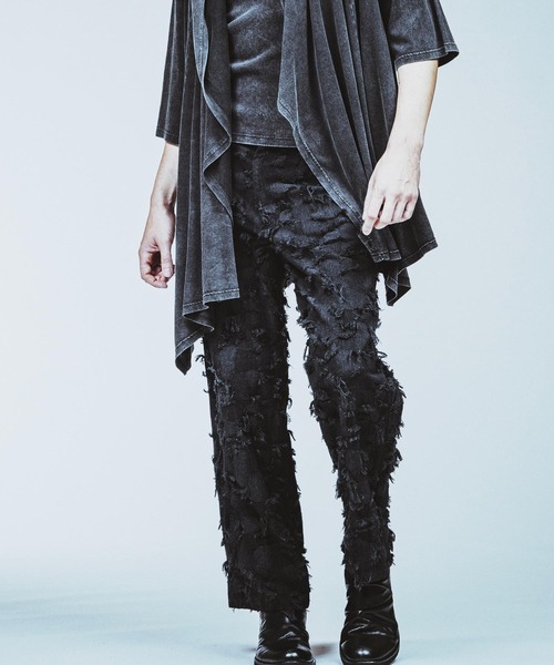 NO ID.（ノーアイディ）の「【NO ID.】Patchwork Denim Easy Wide Pants / パッチワーク デニム イージー ワイド パンツ（デニムパンツ・メンズ・ブラック/ブルー系その他4/インディゴブルー・1/2）」の21枚目の写真