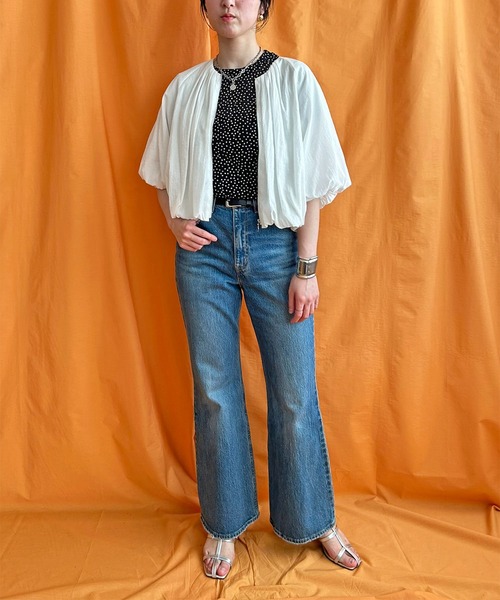 週末限定セール！　新品　LHELBIE レルビエ　シアーシャーリングブルゾン シアーチェックブルゾン LHELBIE│Eimee Law & LHELBIE 公式オンライン