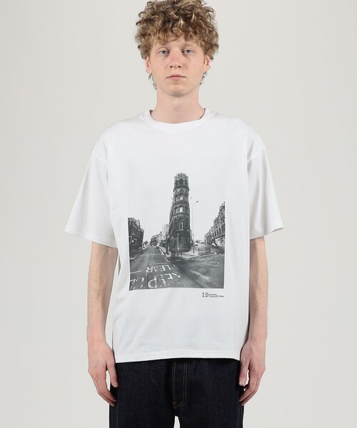 THE INTERNATIONAL IMAGES（インターナショルナルイメージズ）の「THE INTERNATIONAL IMAGES COLLECTION Cloudy Town 2015 コットン Tシャツ（Tシャツ/カットソー・メンズ・ブラック系その他/ホワイト系その他・L/M）」の4枚目の写真