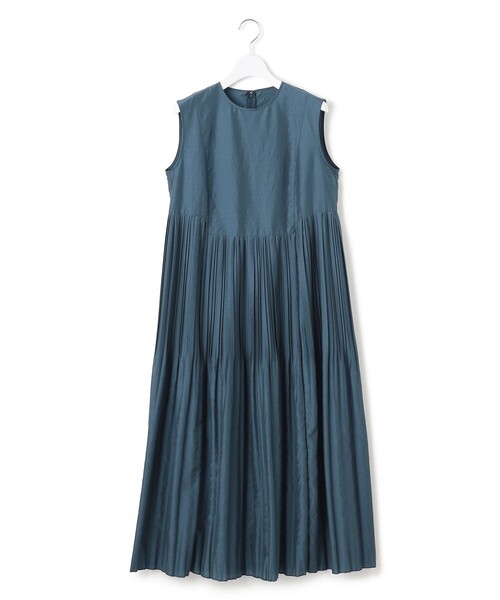 洗える】プリーツコンビ ワンピース（ワンピース）｜23区（ニジュウ