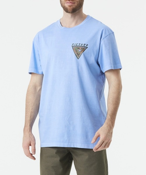 PICTURE ORGANIC CLOTHING(ピクチャーオーガニッククロージング)の「【PICTURE/ピクチャー】CHILANKO TEE ワンポイント ブランドロゴ(Tシャツ/カットソー・メンズ・ブラック/ブルー系その他・SMALL/MEDIUM/LARGE/X-LARGE)」の5枚目の写真