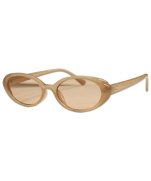 WEGO(ウィゴー)の「WEGO/オーバルカラーレンズアイウェア(サングラス・レディース・ブラウン/レッド/ベージュ/ブラック・FREE)」の3枚目の写真