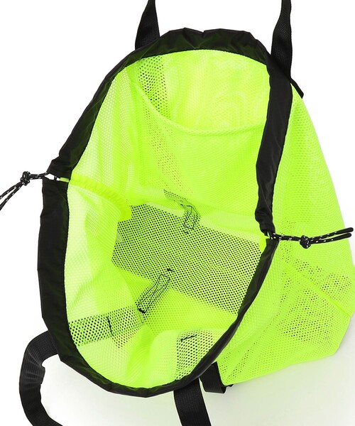 WEEKEND(ER)(ウィークエンダー)の「WEEKENDER: メッシュ トートバッグ(トートバッグ・メンズ・ブラック/イエロー・ONE SIZE)」の7枚目の写真