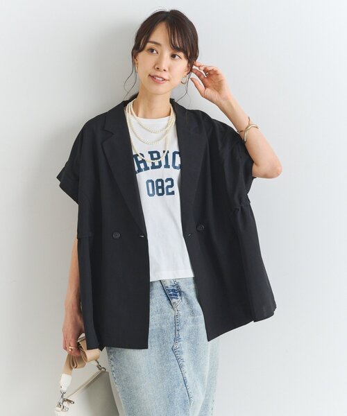 un dix cors(アンディコール)の「リネンライクドロストジレ(ベスト・レディース・モカ/ブラック・FREE)」の19枚目の写真