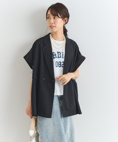 un dix cors(アンディコール)の「リネンライクドロストジレ(ベスト・レディース・モカ/ブラック・FREE)」の15枚目の写真