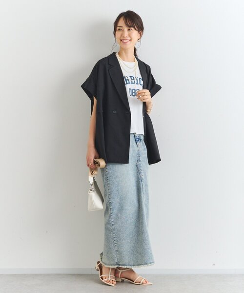 un dix cors(アンディコール)の「リネンライクドロストジレ(ベスト・レディース・モカ/ブラック・FREE)」の14枚目の写真