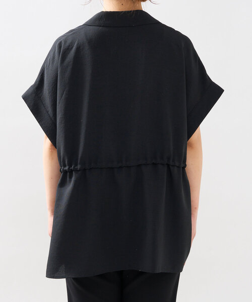 un dix cors(アンディコール)の「リネンライクドロストジレ(ベスト・レディース・モカ/ブラック・FREE)」の6枚目の写真