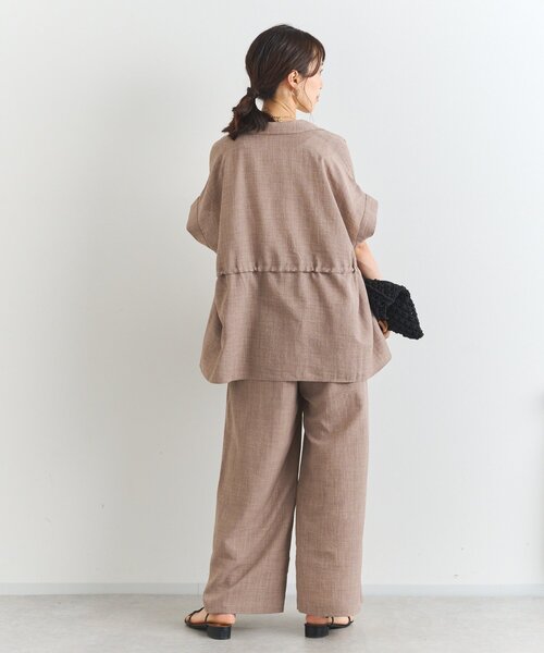 un dix cors(アンディコール)の「リネンライクドロストジレ(ベスト・レディース・モカ/ブラック・FREE)」の22枚目の写真