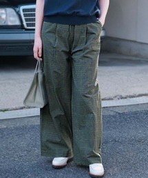 THREE FIFTY STANDARD リーフグリーンのわくわくズボン THREE FIFTY STANDARD｜スリーフィフティースタンダードのパンツ