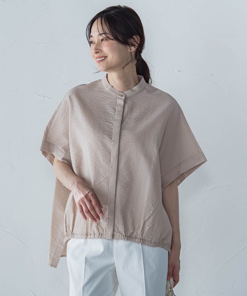 LAUTREAMONT(ロートレアモン)の「【WEB限定】バンドカラーブラウス≪手洗い可能≫(シャツ/ブラウス・レディース・ブラック/ホワイト/ベージュ・9号)」の13枚目の写真
