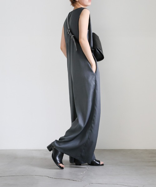 ノースリーブワイドオールインワン（つなぎ/オールインワン）｜select