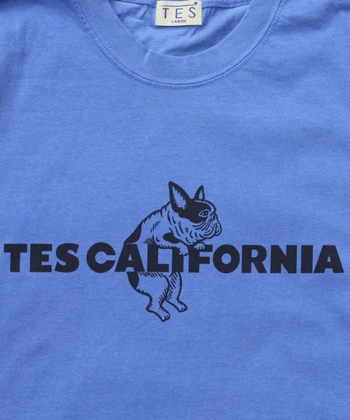 The Endless Summer(エンドレスサマー)の「【WEB / FLAG SHOP限定】TES CALIFORNIA PIGMENT DYE T-SHIRT /ピグメント・半袖T(Tシャツ/カットソー・メンズ・アイボリー/カーキ/スカイブルー/グレー/ブルー/グリーン/オレンジ/マスタード/パープル・SMALL/MEDIUM/LARGE/X-LARGE)」の6枚目の写真
