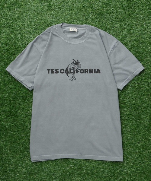 The Endless Summer(エンドレスサマー)の「【WEB / FLAG SHOP限定】TES CALIFORNIA PIGMENT DYE T-SHIRT /ピグメント・半袖T(Tシャツ/カットソー・メンズ・アイボリー/カーキ/スカイブルー/グレー/ブルー/グリーン/オレンジ/マスタード/パープル・SMALL/MEDIUM/LARGE/X-LARGE)」の15枚目の写真