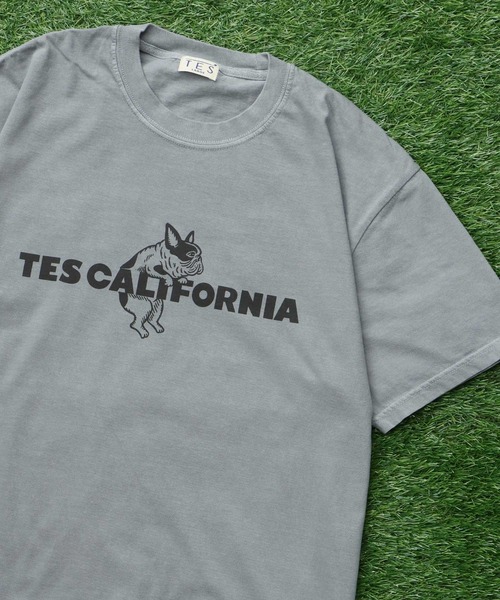 The Endless Summer(エンドレスサマー)の「【WEB / FLAG SHOP限定】TES CALIFORNIA PIGMENT DYE T-SHIRT /ピグメント・半袖T(Tシャツ/カットソー・メンズ・アイボリー/カーキ/スカイブルー/グレー/ブルー/グリーン/オレンジ/マスタード/パープル・SMALL/MEDIUM/LARGE/X-LARGE)」の17枚目の写真