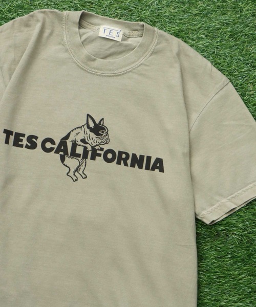 The Endless Summer(エンドレスサマー)の「【WEB / FLAG SHOP限定】TES CALIFORNIA PIGMENT DYE T-SHIRT /ピグメント・半袖T(Tシャツ/カットソー・メンズ・アイボリー/カーキ/スカイブルー/グレー/ブルー/グリーン/オレンジ/マスタード/パープル・SMALL/MEDIUM/LARGE/X-LARGE)」の21枚目の写真