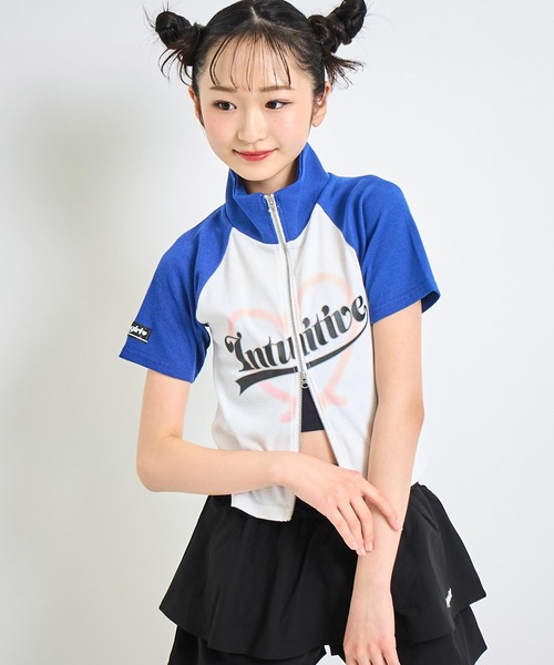 セール】ダブルジップ ラグラン トップス【キッズお揃い】（T