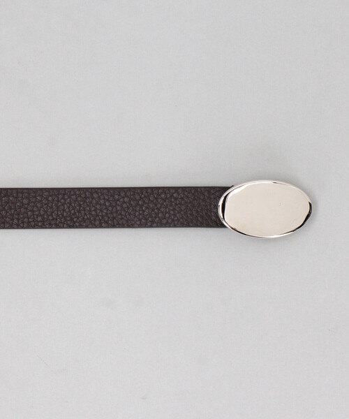 COMME CA MEN（コムサメン）の「Andrea Greco ナローベルト（ベルト・メンズ・ブラック/ダークブラウン・FREE）」の3枚目の写真
