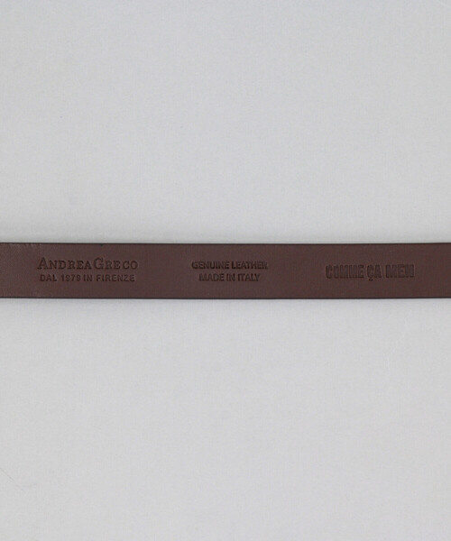 COMME CA MEN（コムサメン）の「Andrea Greco ナローベルト（ベルト・メンズ・ブラック/ダークブラウン・FREE）」の5枚目の写真
