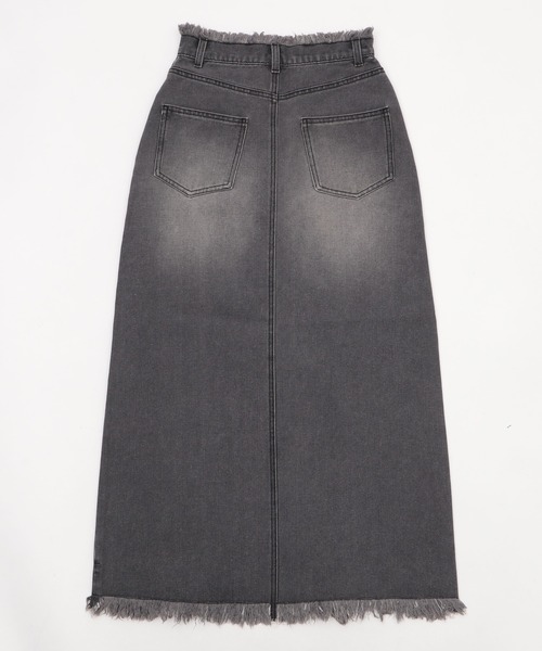 WEGO（ウィゴー）の「WEGO/フリンジロングスリットデニムスカート（デニムスカート・レディース・コバルトブルー/ブラック系3・FREE）」の17枚目の写真