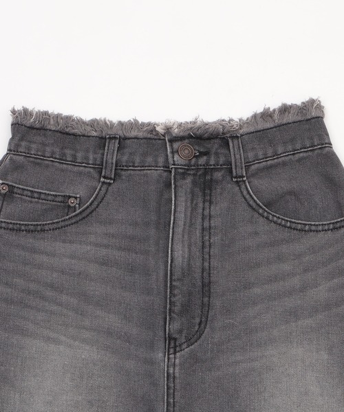 WEGO（ウィゴー）の「WEGO/フリンジロングスリットデニムスカート（デニムスカート・レディース・コバルトブルー/ブラック系3・FREE）」の18枚目の写真