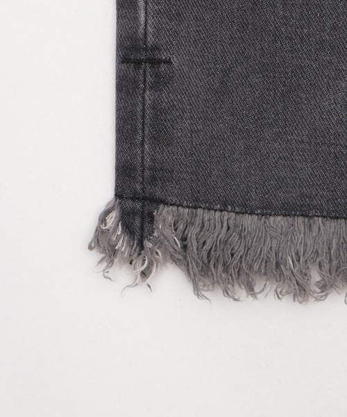 WEGO（ウィゴー）の「WEGO/フリンジロングスリットデニムスカート（デニムスカート・レディース・コバルトブルー/ブラック系3・FREE）」の21枚目の写真
