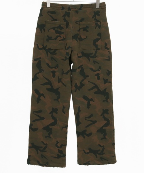 CAMBIO(カンビオ)の「mp13791- Used Like Camouflage Sweat Wide Straight Pants カモフラージュ柄スウェットパンツ(スウェットパンツ・メンズ・カーキ・S/M/L)」の10枚目の写真