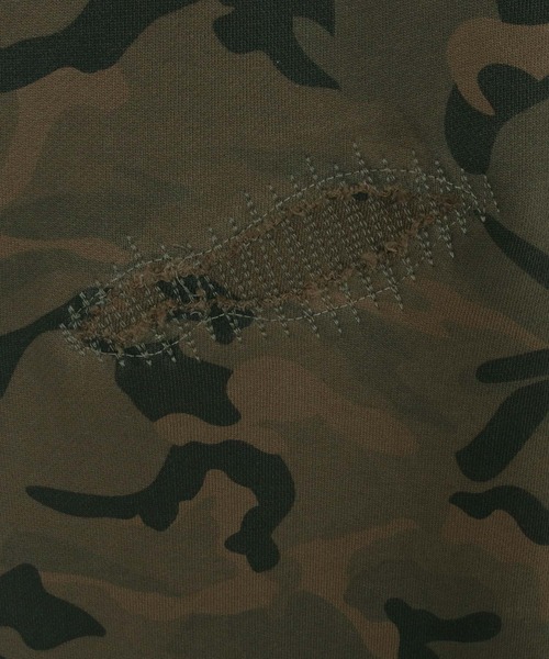 CAMBIO(カンビオ)の「mp13791- Used Like Camouflage Sweat Wide Straight Pants カモフラージュ柄スウェットパンツ(スウェットパンツ・メンズ・カーキ・S/M/L)」の13枚目の写真