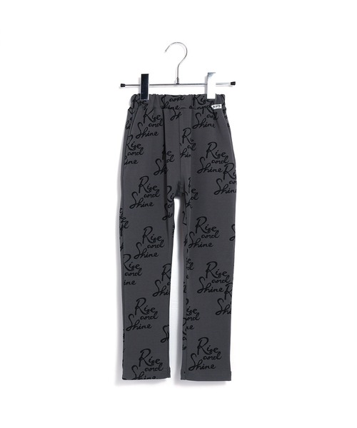 MAKE YOUR DAY（メイクユアデイ）の「3総柄リブパンツ■80～140cm（スウェットパンツ・キッズ・チャコールグレー/イエロー/ブラック・80/110/100/90/140/120/130）」の2枚目の写真