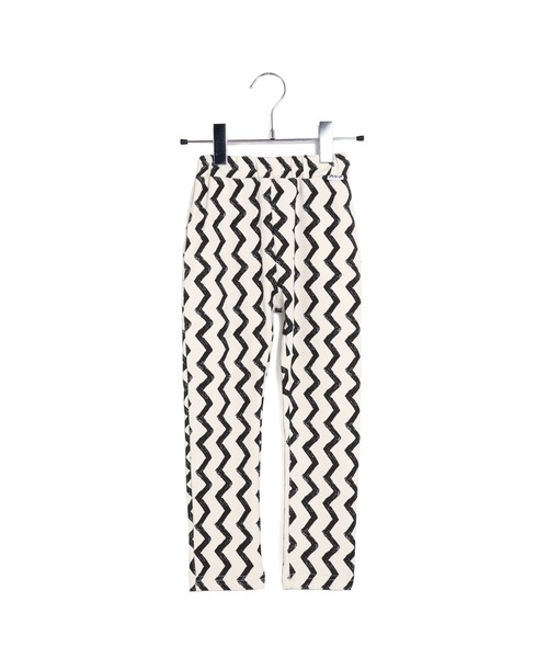 MAKE YOUR DAY（メイクユアデイ）の「3総柄リブパンツ■80～140cm（スウェットパンツ・キッズ・チャコールグレー/イエロー/ブラック・80/110/100/90/140/120/130）」の4枚目の写真