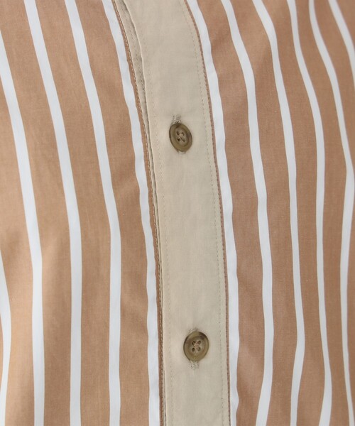 セール】maturely / ストライプ アンド ソリッド カットオフ ロング