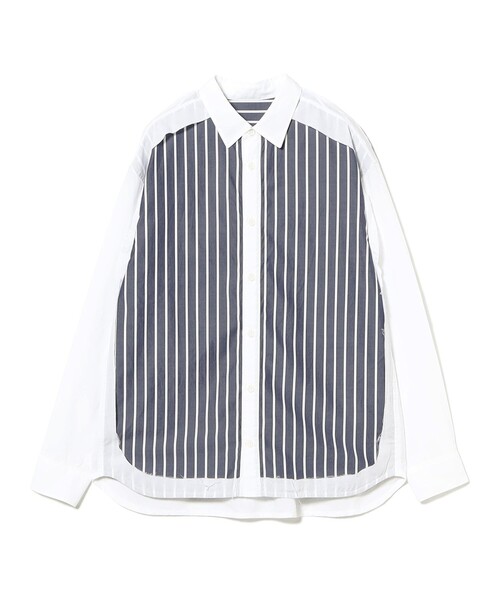 maturely（マチュアリー）の「【1/15再値下げ】maturely / ストライプ アンド ソリッド カットオフ ロングスリーブ シャツ（シャツ/ブラウス・レディース・ベージュ/オフホワイト・ONE SIZE）」の17枚目の写真