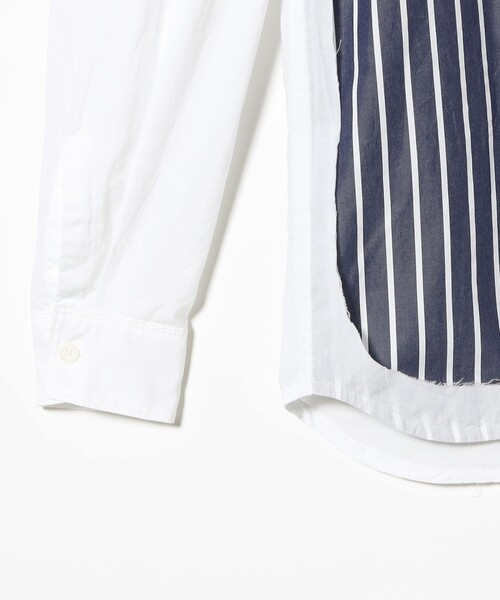 セール】maturely / ストライプ アンド ソリッド カットオフ ロング