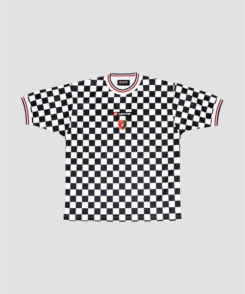 LOTTO（ロット）の「LOTTO　CHECKERD FLAG GAME SHIRTS（Tシャツ/カットソー・メンズ・ブラック/ブルー・MEDIUM/X-LARGE/LARGE）」の3枚目の写真