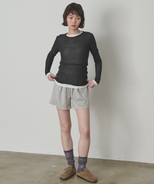 full/fill.(フルフィル)の「リブシアーロングT(Tシャツ/カットソー・レディース・ブラック/ホワイト/イエロー・FREE)」の9枚目の写真