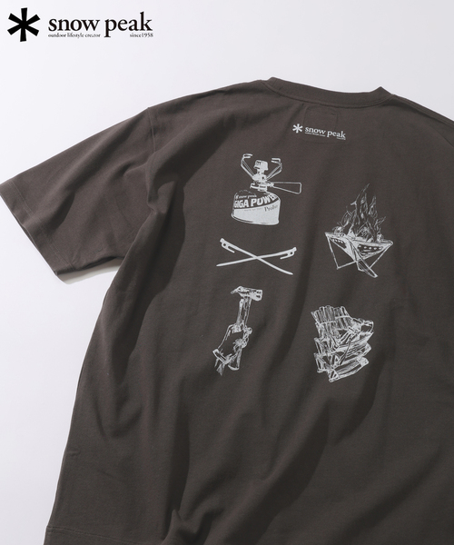 Snow Peak×TDS　スノーピーク　ガーメントダイヘビーウェイトTシャツ Recycled Cotton Dyed T-Shirt SP｜Snow Peak アパレル