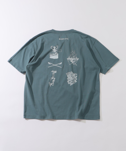 【別注】 ＜snow peak（スノーピーク）＞ MIL SS SHT/シャツ snow peak tシャツ SNOW PEAK / スノーピーク 別注 ”PEAK SNOW