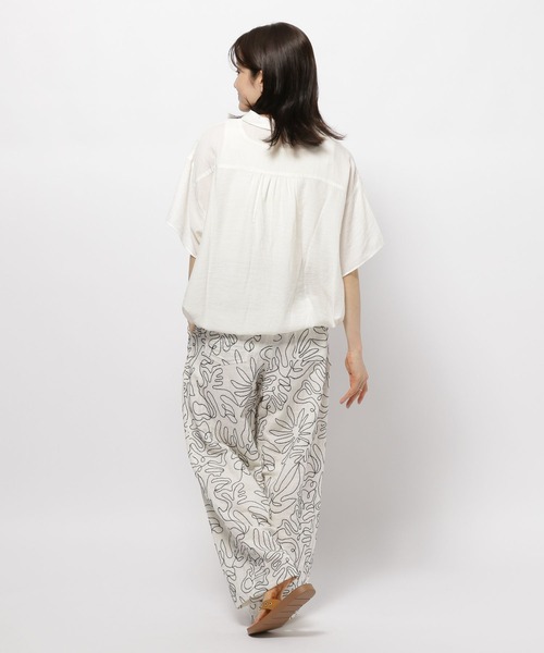 niko and...（ニコアンド）の「開襟ドロストシャツ（シャツ/ブラウス・レディース・オフホワイト/イエロー/ブラック・LARGE/MEDIUM）」の22枚目の写真