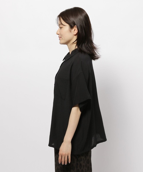 ニコアンド　ブラウス　zara IENA ユナイテッドアローズ セール】開襟ドロストシャツ（シャツ/ブラウス）｜niko and