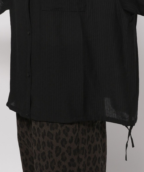 niko and...（ニコアンド）の「開襟ドロストシャツ（シャツ/ブラウス・レディース・オフホワイト/イエロー/ブラック・LARGE/MEDIUM）」の13枚目の写真