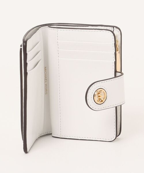 【新品】マイケルコース✨折り財布 MK CHARM タブ コンパクト ポケット MK CHARM(MK チャーム) タブ コンパクト ポケット ウォレット スモール