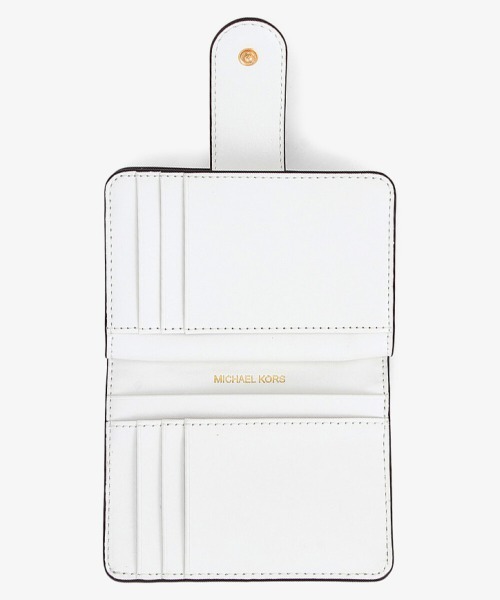【新品】マイケルコース✨折り財布 MK CHARM タブ コンパクト ポケット MK CHARM(MK チャーム) タブ コンパクト ポケット ウォレット スモール