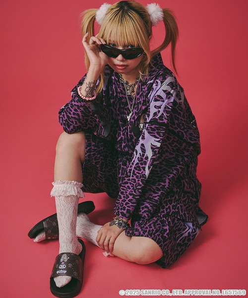 GALFY(ガルフィー)の「【GALFY/ガルフィー】×【KUROMI/クロミ】クロミちゃんとGALFYのシャワサン(サンダル・メンズ・ブラック/パープル・M/L/XL)」の7枚目の写真