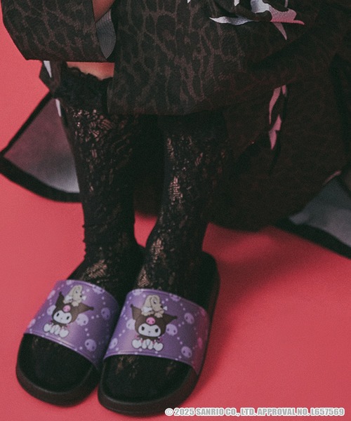 GALFY(ガルフィー)の「【GALFY/ガルフィー】×【KUROMI/クロミ】クロミちゃんとGALFYのシャワサン(サンダル・メンズ・ブラック/パープル・M/L/XL)」の8枚目の写真