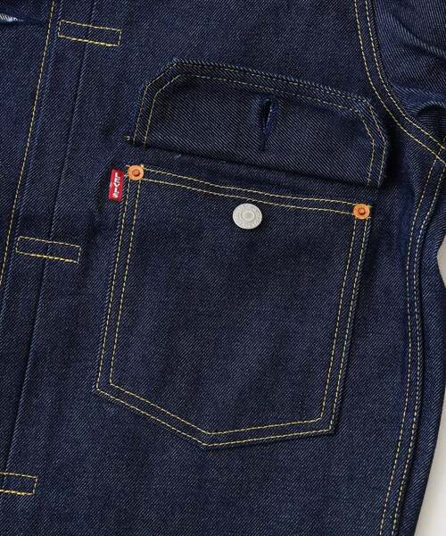 Levi's(リーバイス)の「LEVI’S(R) / リーバイス(R) TYPE1トラッカージャケット リジッド(デニムジャケット・メンズ・ネイビー・X-SMALL/SMALL/MEDIUM/LARGE/X-LARGE/XX-LARGE/XXX-LARGE)」の9枚目の写真