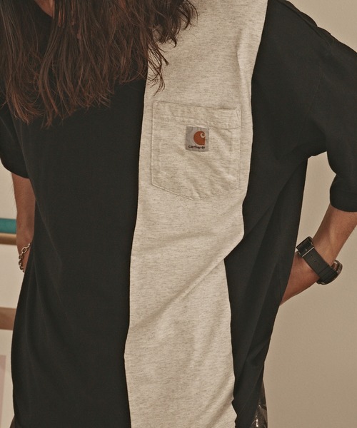 セール】Carhartt Line Switching S/S Tee Tシャツ（Tシャツ